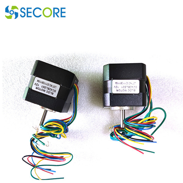 4000rpm Square Bldc Motor Permanent Magnet 12V 24V 26W With 120 Degree Angle